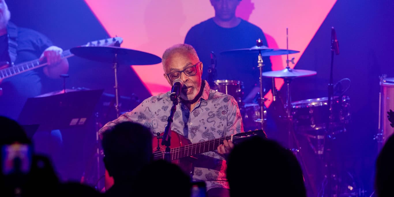 O cantor e compositor Gilberto Gil